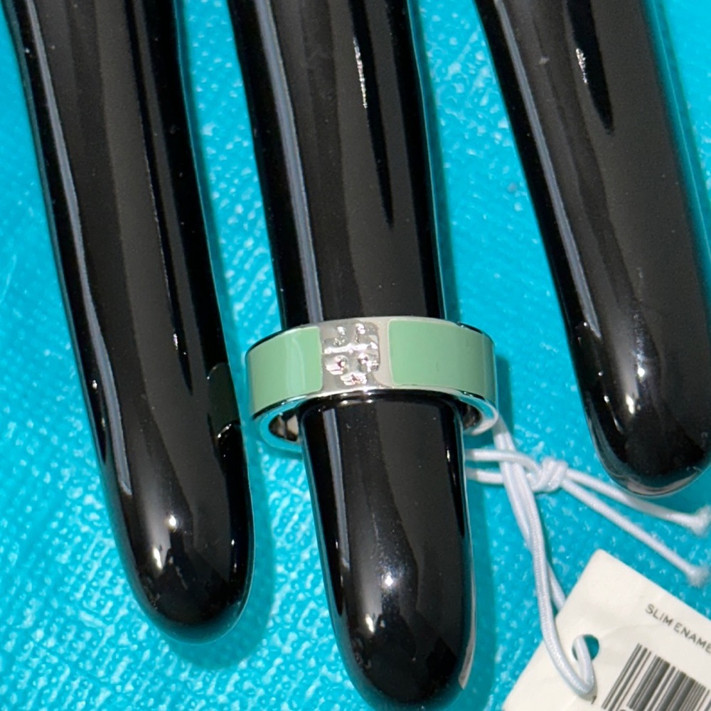 Tory Burch Slim Enamel Inlay Ring